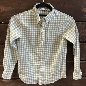 Janie and Jack Green Gingham Flannel Shirt
